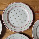 Set of 6 K&G Luneville dessert plates