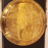 Assiette orientale vintage en laiton