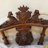 Two-seater canapé and two Neo-Renaissance armchairs from 1890.