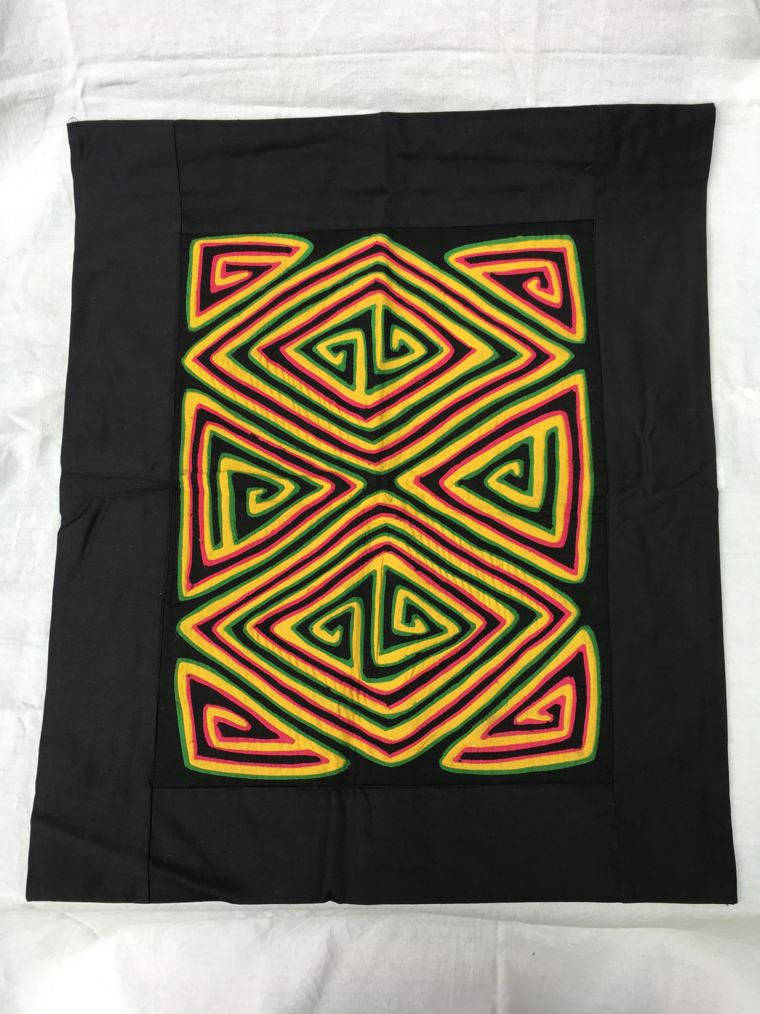 Textile table mola from Panama