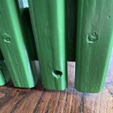Wooden slatted stool