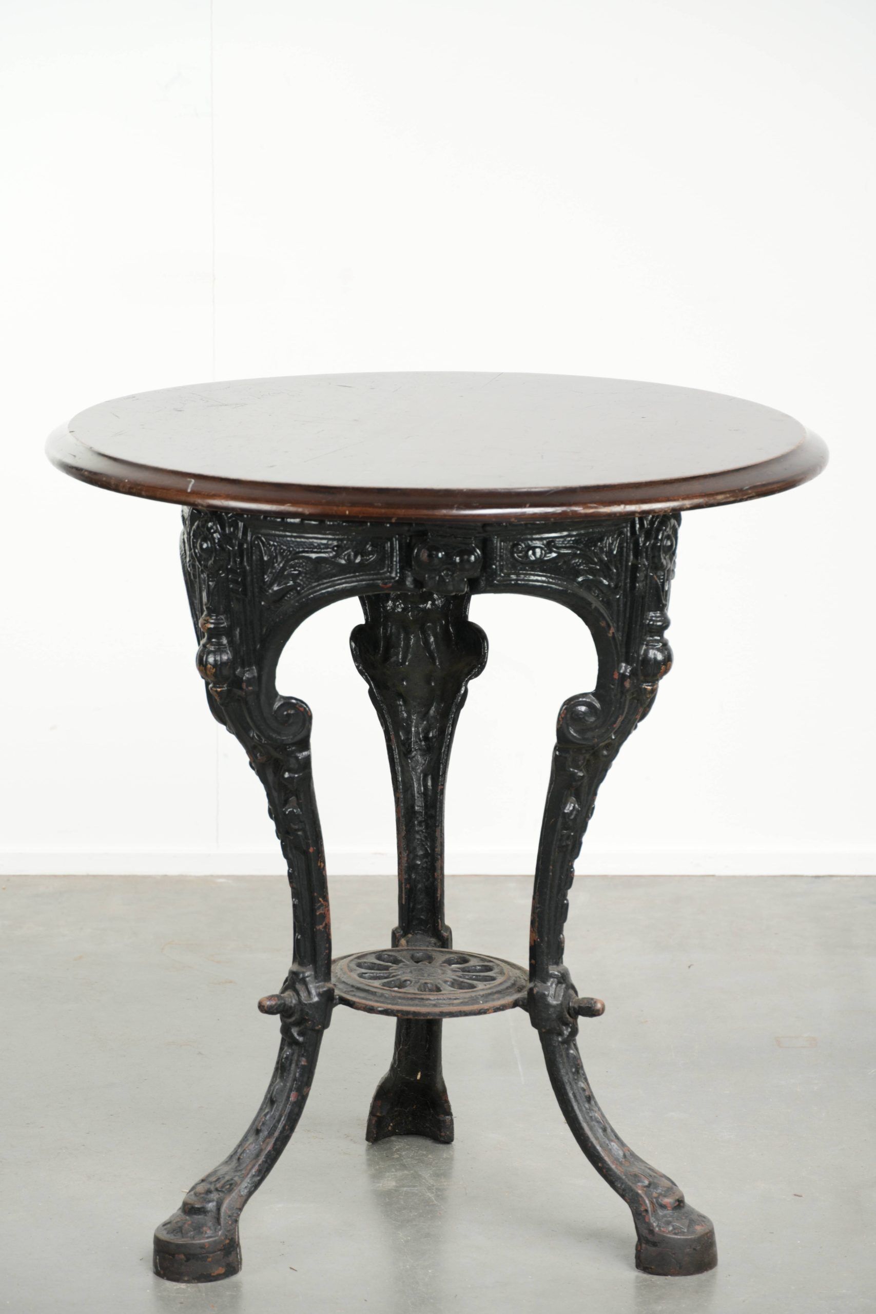 Antique English pub/bistro/side table from the 19th century