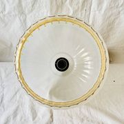 Vintage frosted glass pendant light