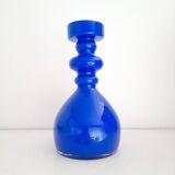 Hirschberg cobalt blue glass ring vase
