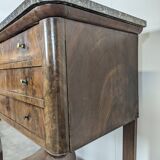 Louis Philippe period silver cabinet in flamed mahogany veneer