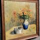 Jacques cartier 1936: oil on canvas, still life with flowers