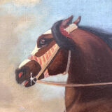 Ancient equestrian painting