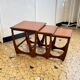 Teak trundle coffee table