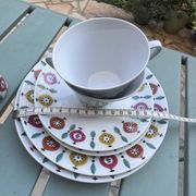 Vintage tea service from the 70s – Schirnding Bavaria – 2 cups + plates