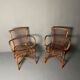 Paire de fauteuils en rotin 1930