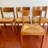 Set of 4 elm chairs