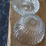 Round sweetener lid carved glass Duralex