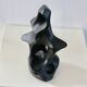 Free-form ceramic, painted black, 1969