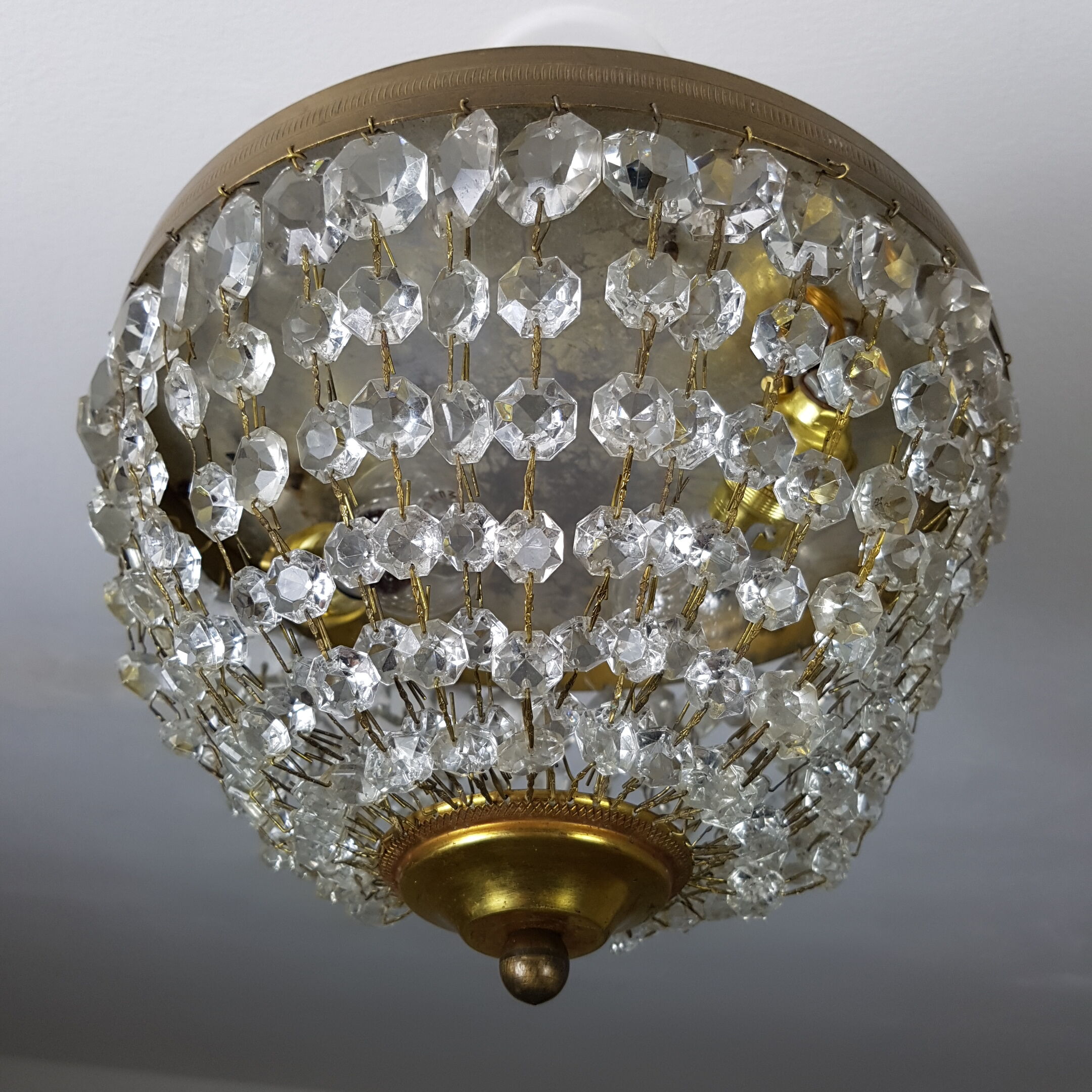 Ceiling light trash in Crystal pendants