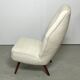 Danish Lounge Chair in silk upholstery 1940s