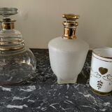 Golden glass carafons