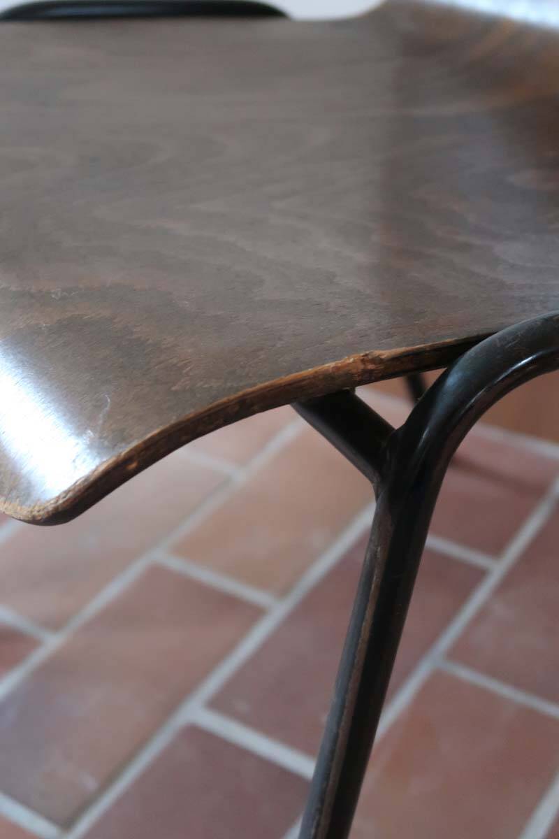 set of 10 vintage stackable chairs