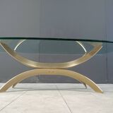 Vintage brass coffee table, 1970s