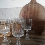 Vintage arc crystal aperitif glasses