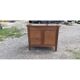 19th Century Walnut and Brass Commode, 3 Drawers