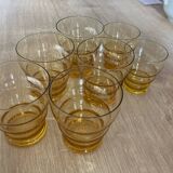 Set of 7 vintage colored glasses