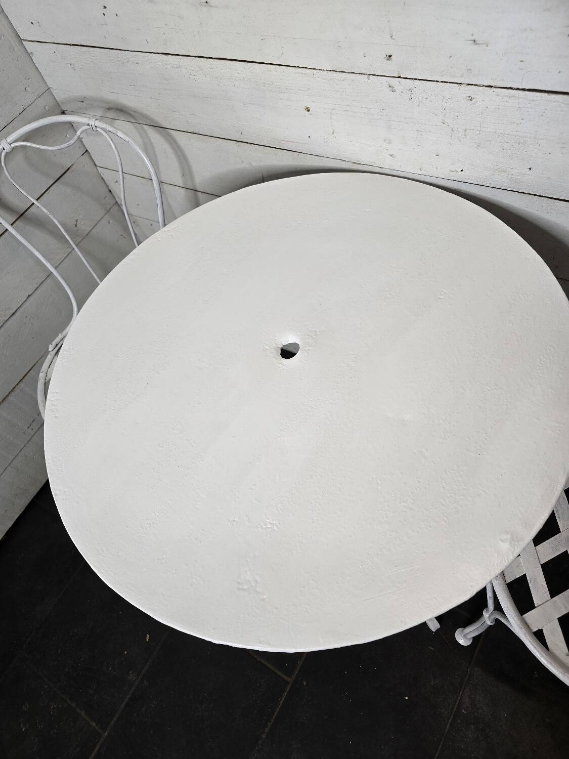 Wrought iron garden furniture