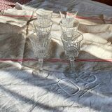 Set of 6 art deco wine glasses