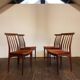 Vtg Set Of 4 Younger Mid Century Teak Dining Chairs Danish Scandi Design Retro