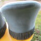 Pair of blue velvet toad armchairs
