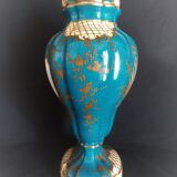 Pair of vases with porcelain lids from Paris, late 19th century