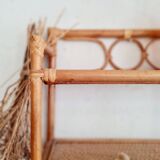 Old rattan shelf