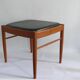 Ottoman - Stool, Teak - Artificial Leather, H.W. Klein for Bramin, Denmark - 1960s