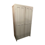 Vintage Parisian wardrobe patinated grey