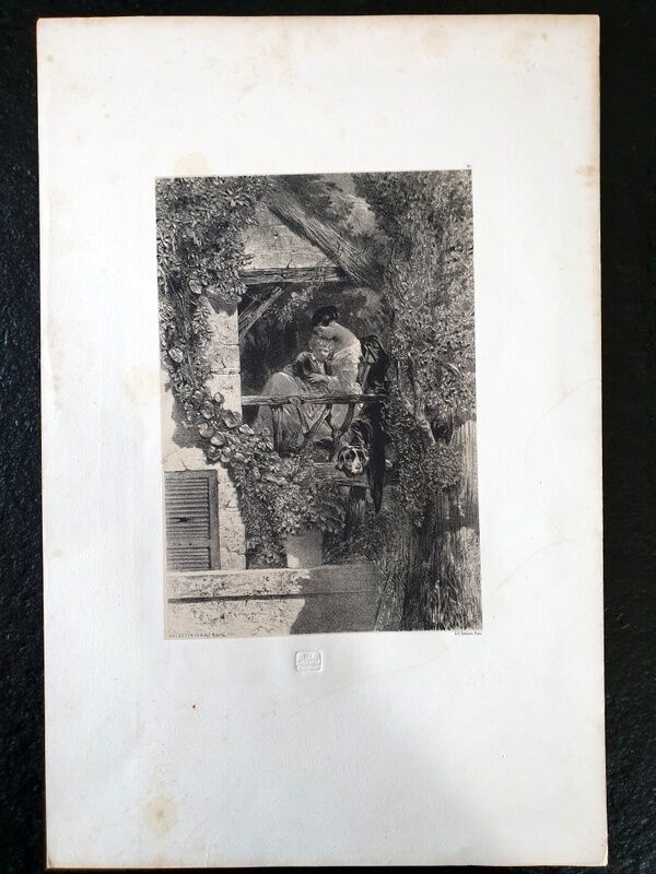 Lithograph in black - By Berlauts, Paris