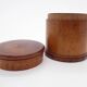Round wooden box