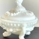 Vintage Opaline Glass Candy Box - France BOISSONS