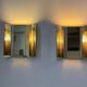 Pair of vintage wall lights, solid brass, Borens 1960