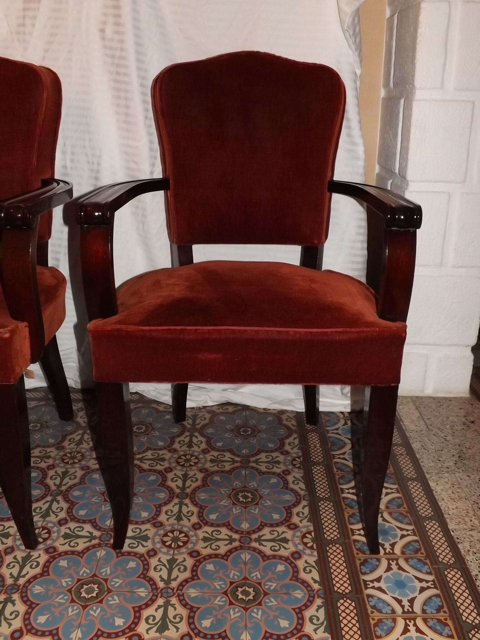 Pair of chairs Gaston fish 1950