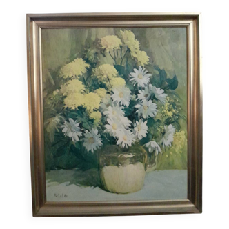 Still life painting signed Rodolphe Colao
