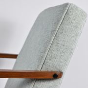 Vintage original armchair, fully restored, 1960s, green upholstery