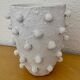 Vase vintage relooké blanc
