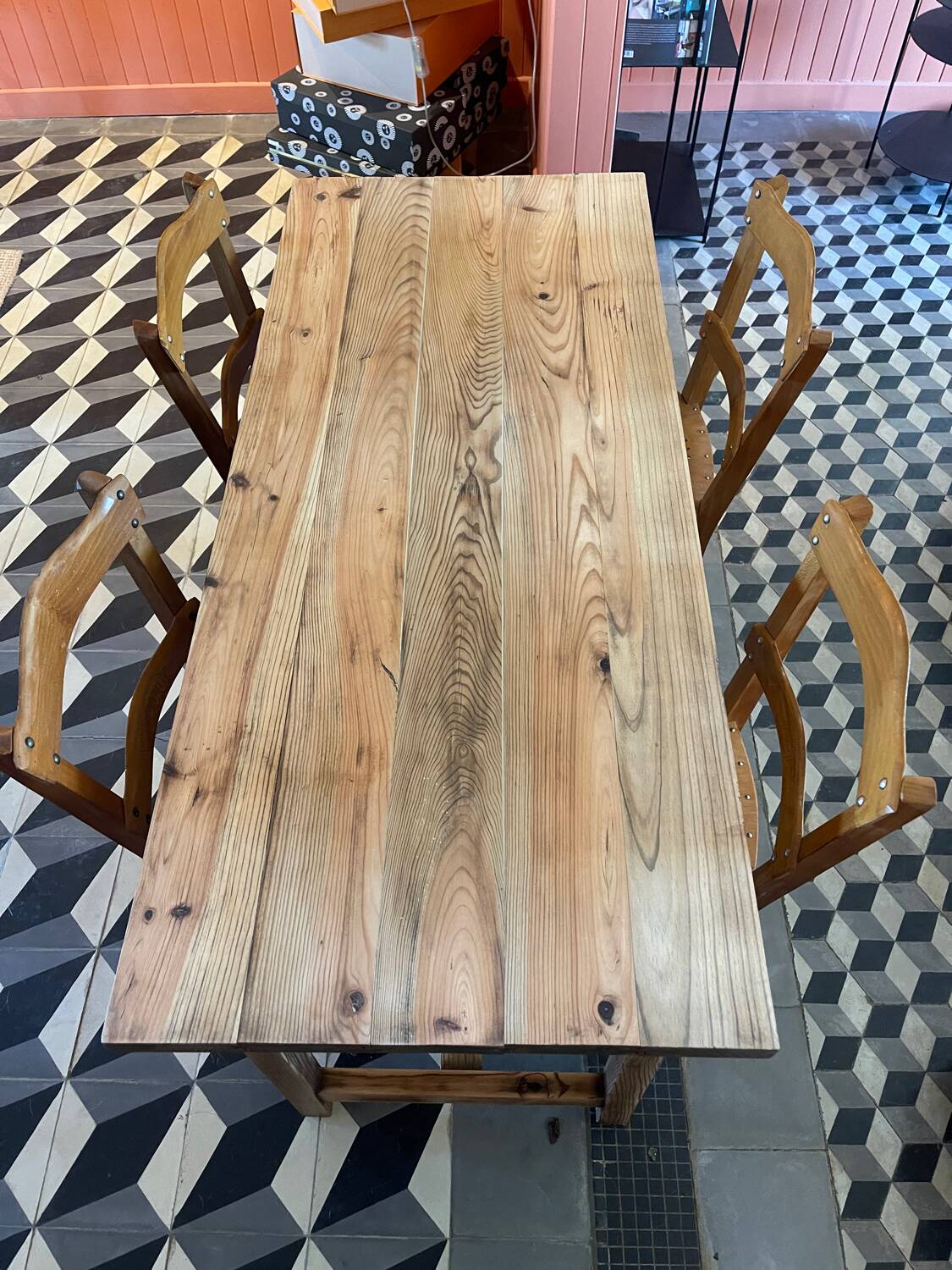 Renovated farmhouse table