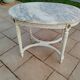 Table basse ancienne style louis xvi avec plateau marbre