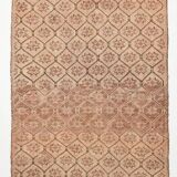 Beige & Brown Star Pattern Kilim Rug, 166x300Cm