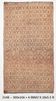 Beige & Brown Star Pattern Kilim Rug, 166x300Cm
