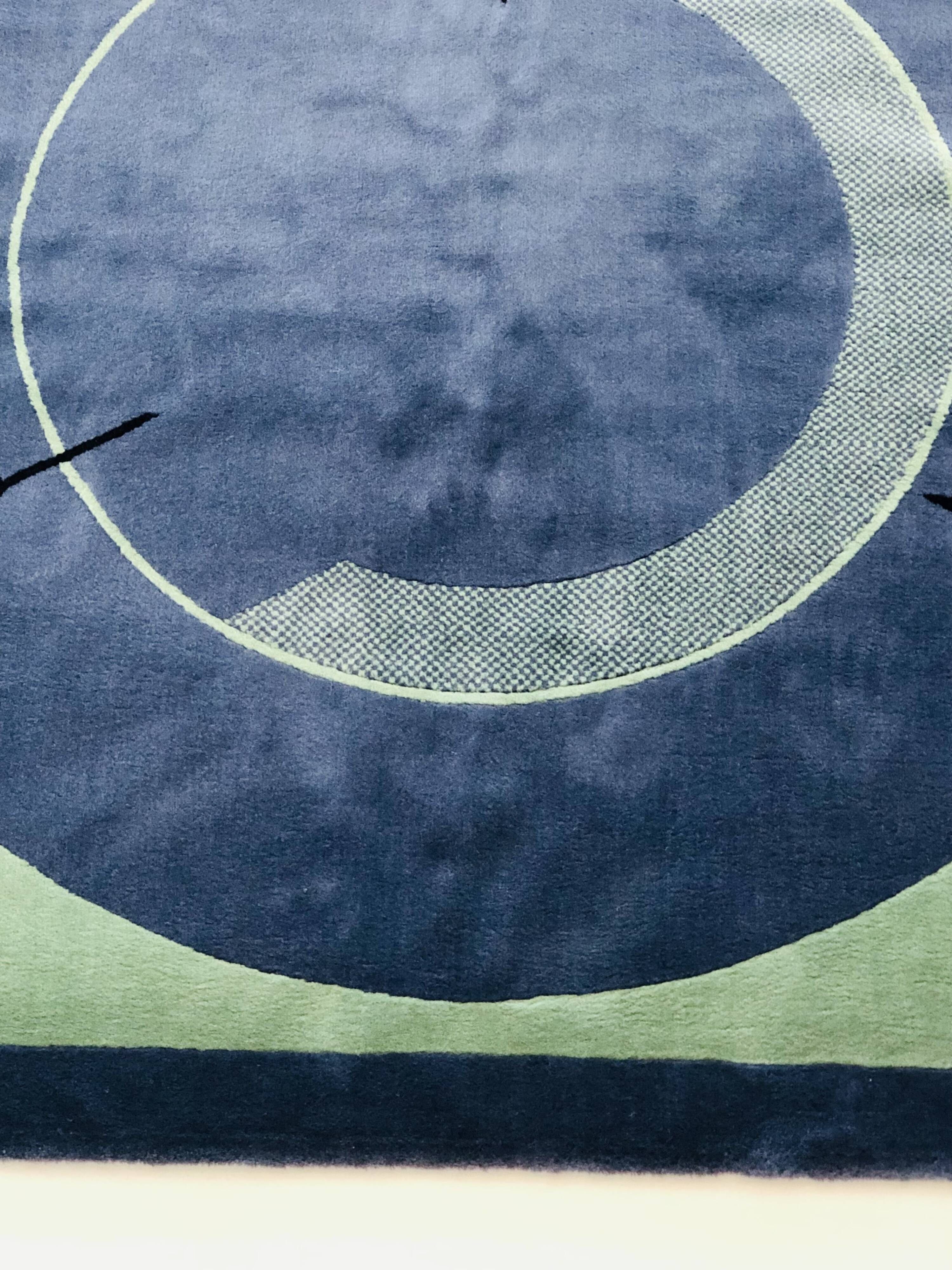 “Less is more” rug by C. Duc for Toulemonde Bochart, France 1980s