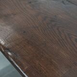 Antique English oak dining table from the 18th century for 4 to 6 people