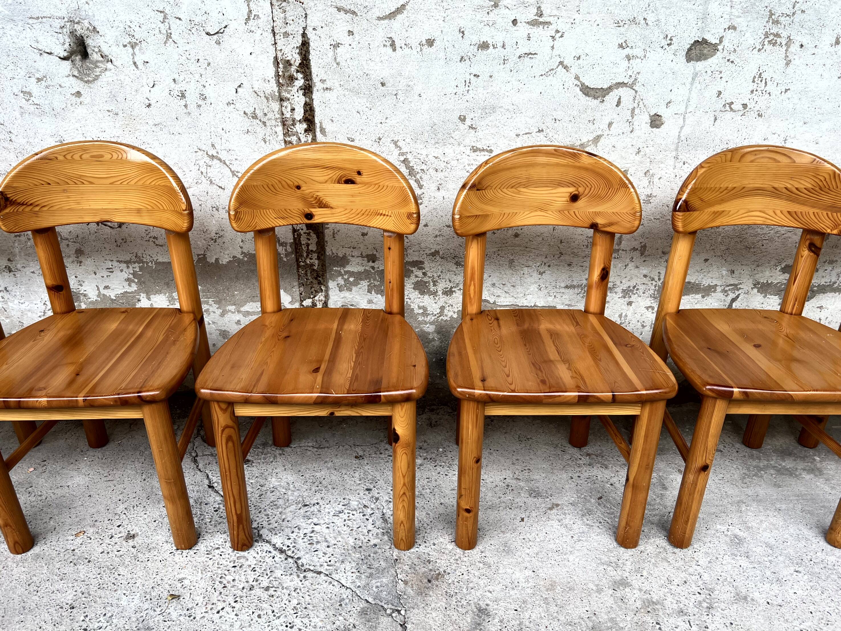 Set of 6 Rainer Daumiller chairs 1950 1960 vintage