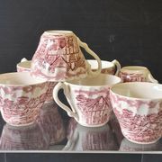 Set of 7 English espresso cups in very good condition.