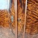 19th Century Pine Linen Cupboard / Wardrobe with Flame Veneer